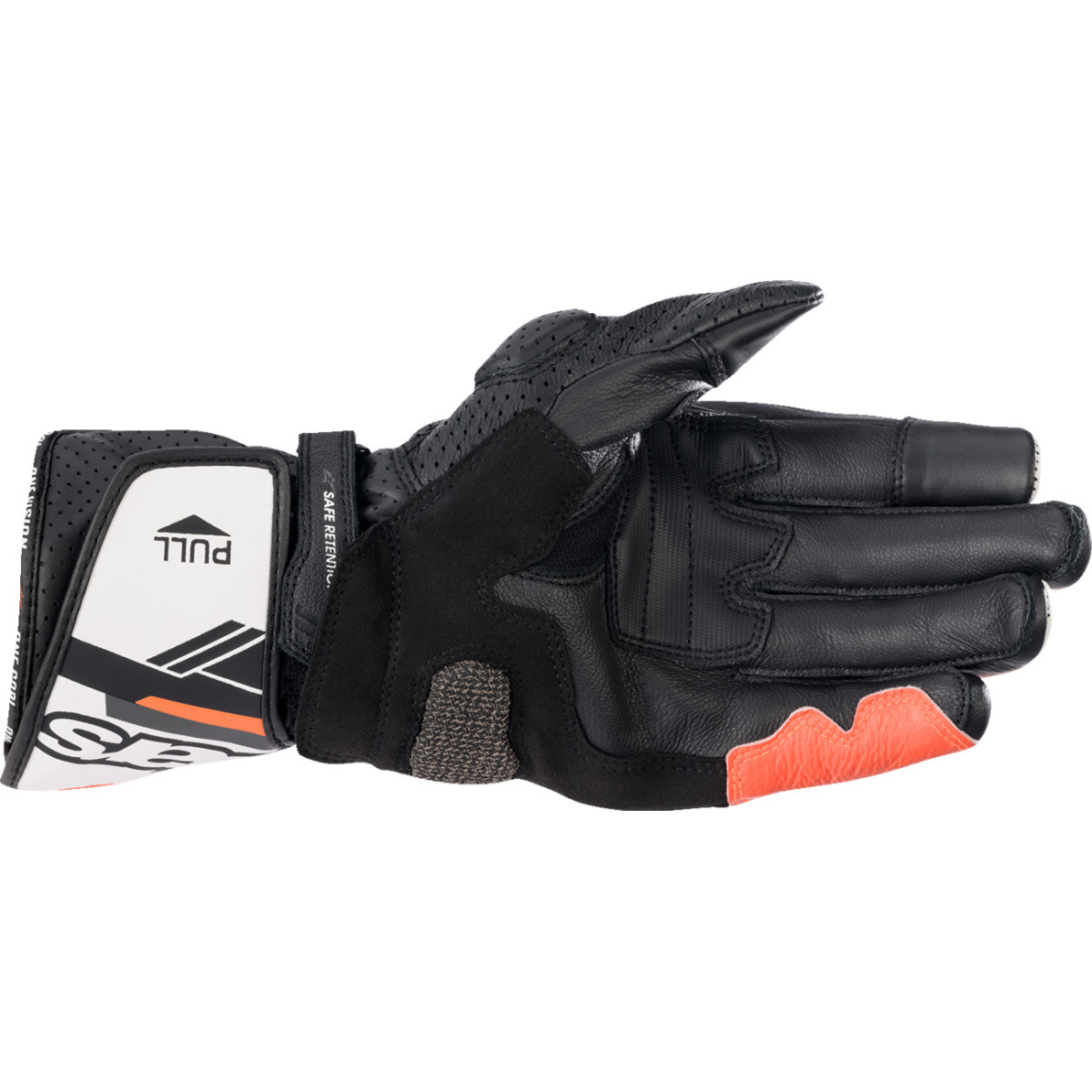 Alpinestars #3558321-1231-3X - SP-8 V3 Gloves - Black/White/Fluo Red - 3XL