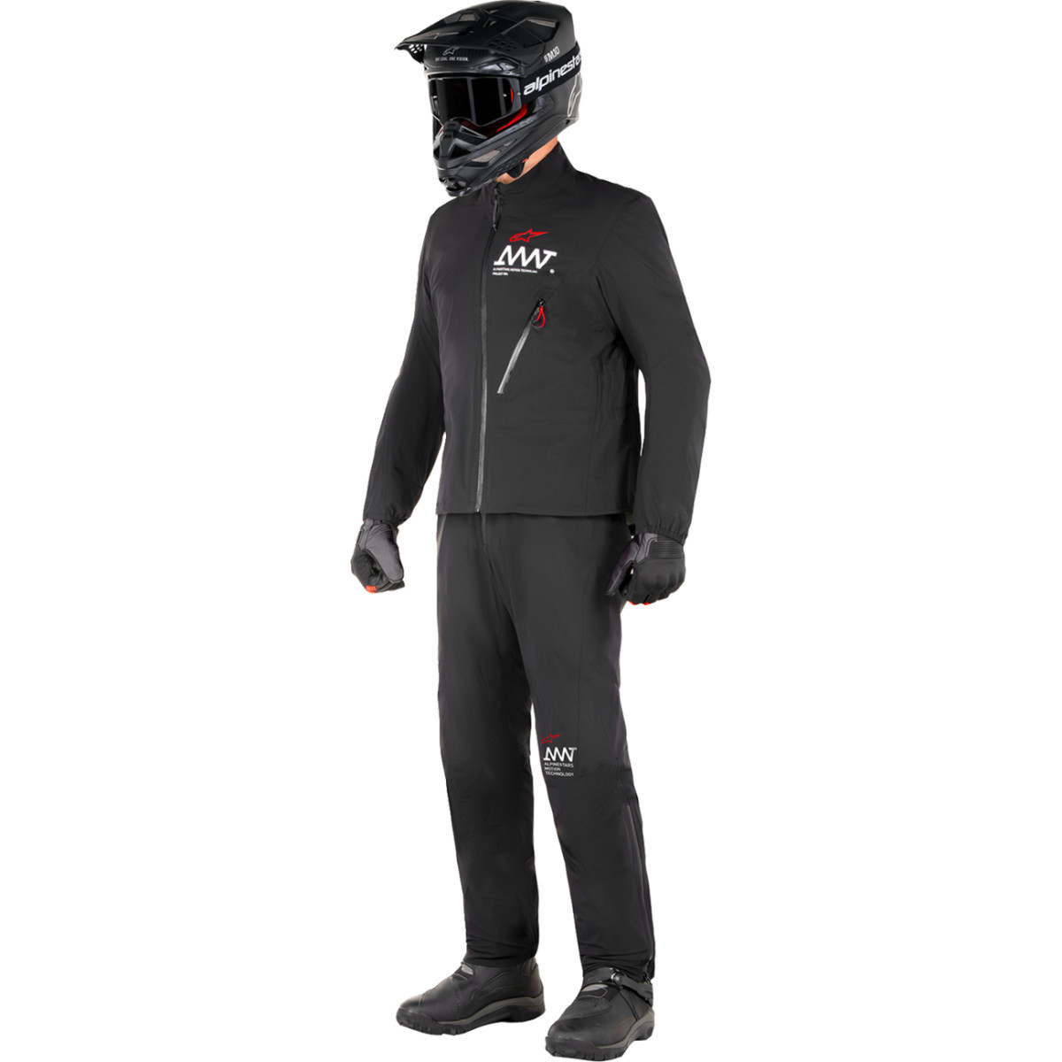 Alpinestars #3200324-10-3X - AMT Storm Gear Drystar® XF Jacket - Black - 3XL