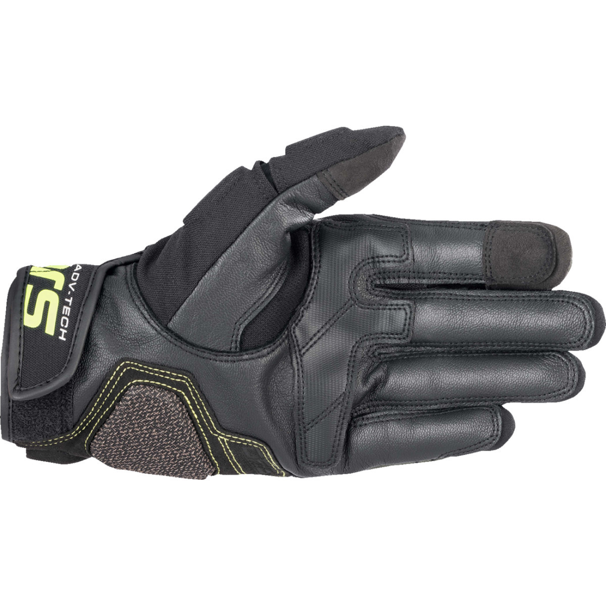 Alpinestars #3504822-6085-3X - Halo Gloves - Forest Black/Fluo Yellow - 3XL