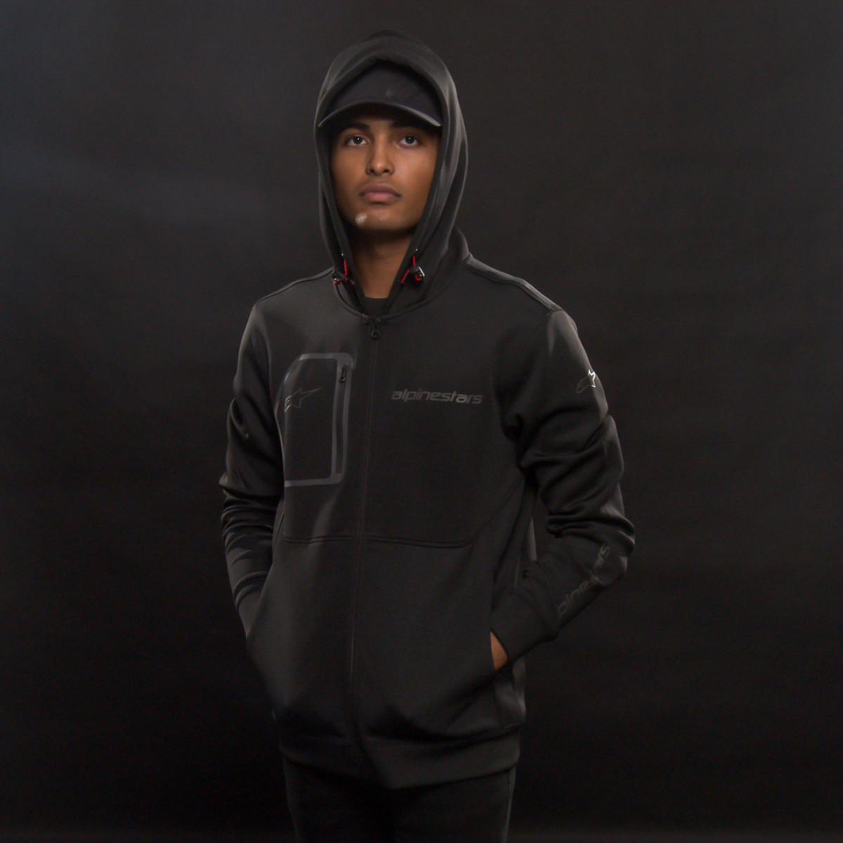 Alpinestars #12125302010M - Convex Tech Hoodie - Black - Medium