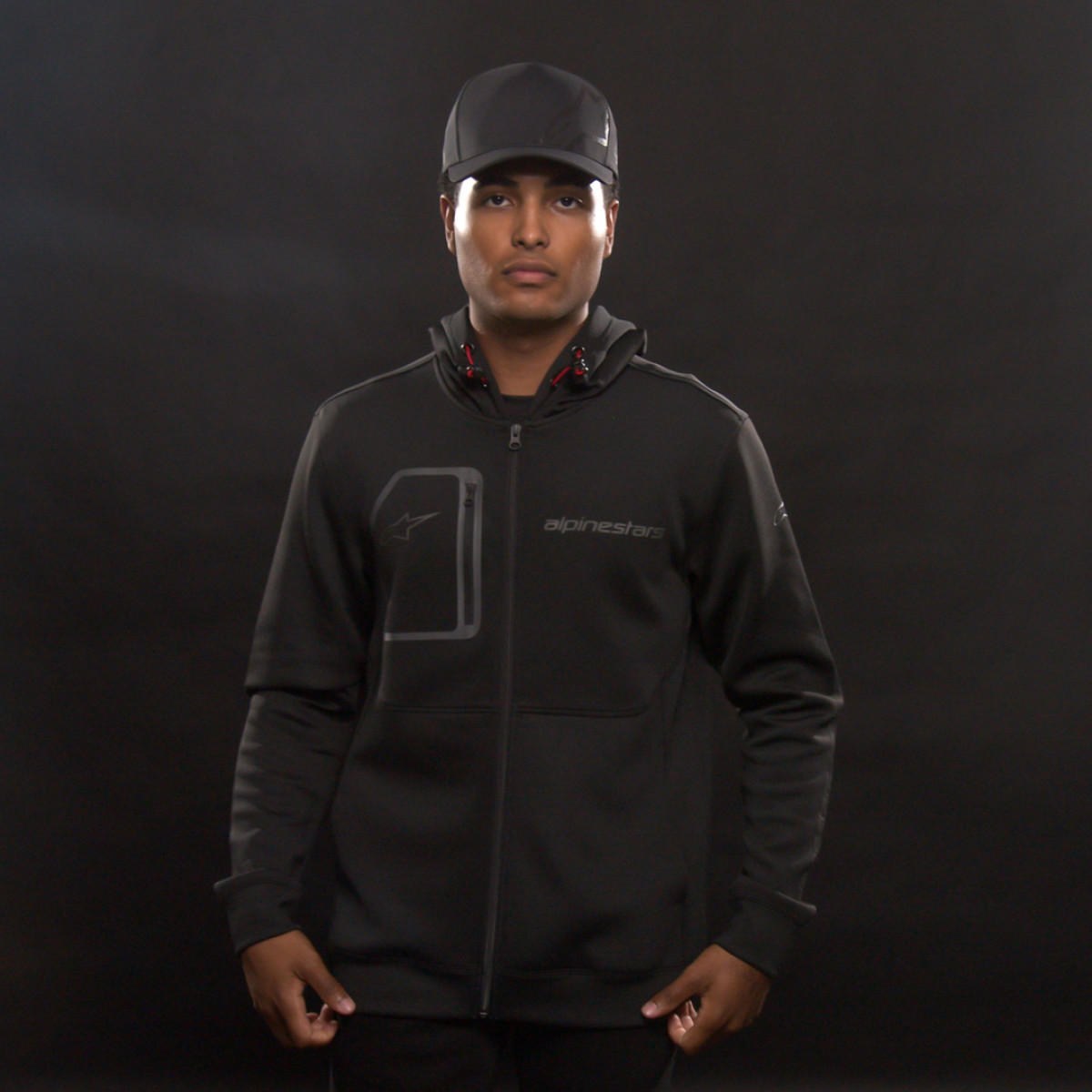 Alpinestars #121253020102X - Convex Tech Hoodie - Black - 2XL