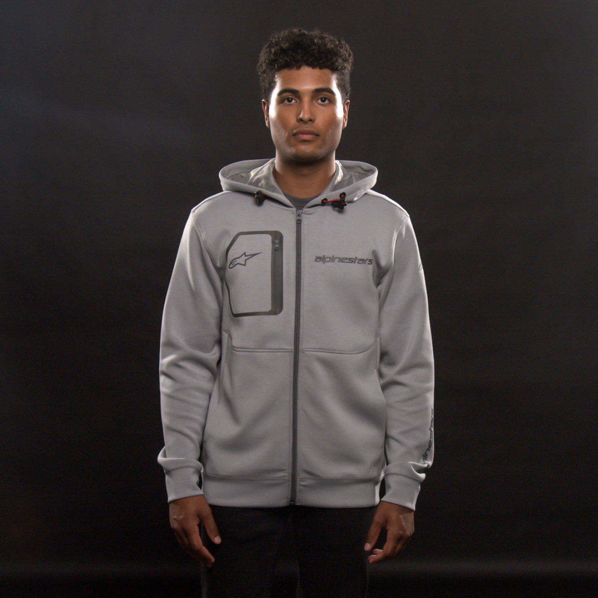Alpinestars #1212530201026M - Convex Tech Hoodie - Heather Gray - Medium