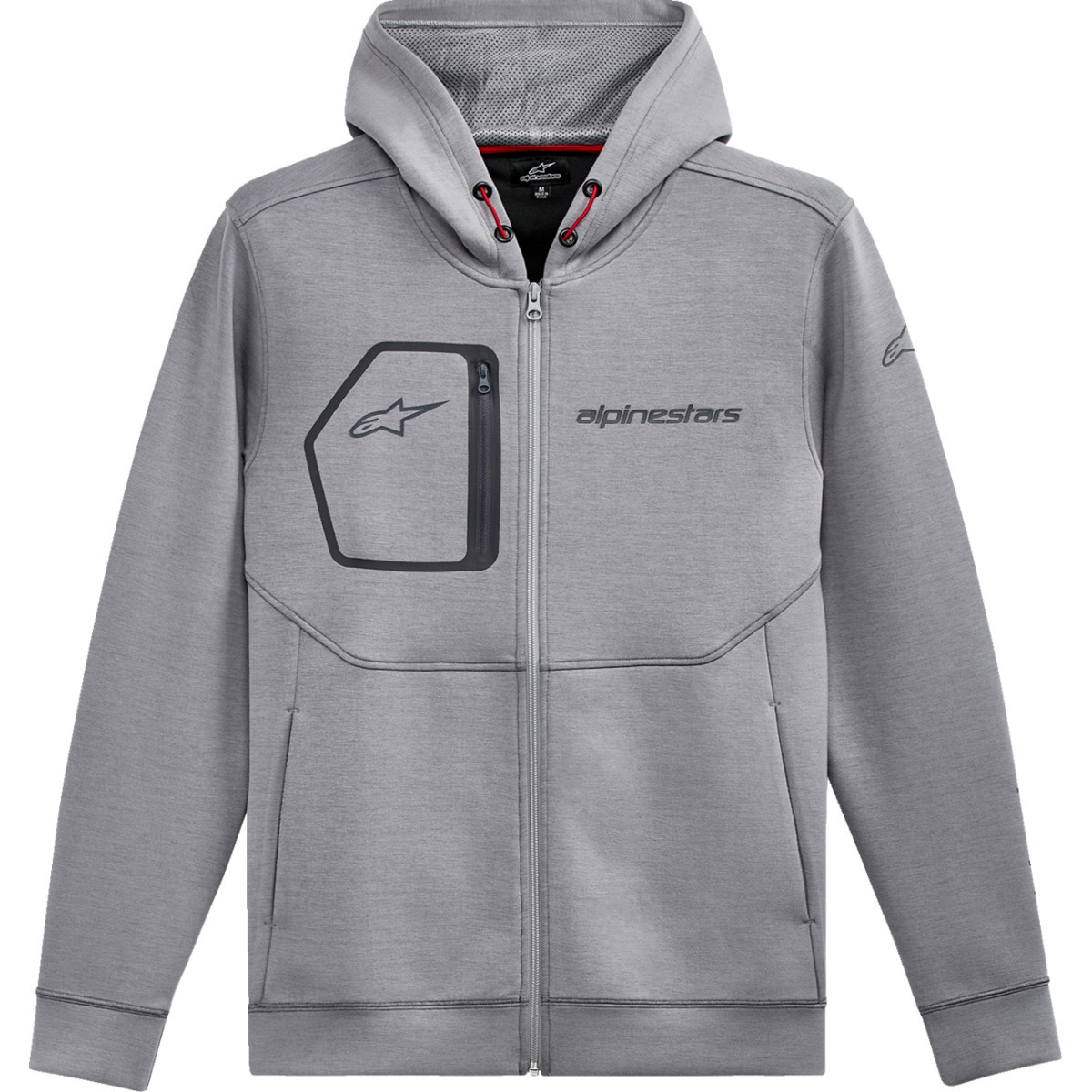 Alpinestars #1212530201026L - Convex Tech Hoodie - Heather Gray - Large