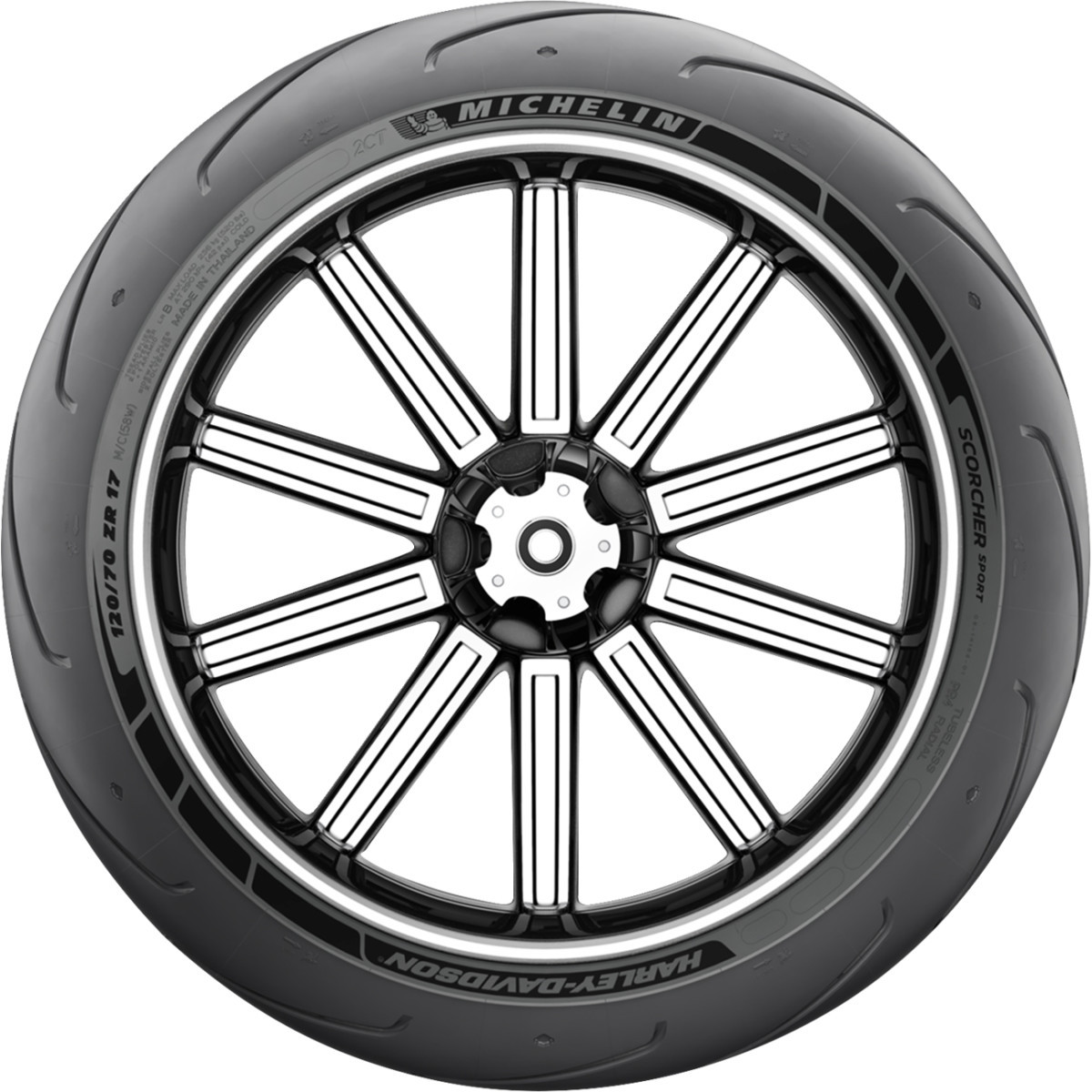 Michelin #39116 - Tire - Scorcher Sport - Front - 120/70ZR17 - (58W)