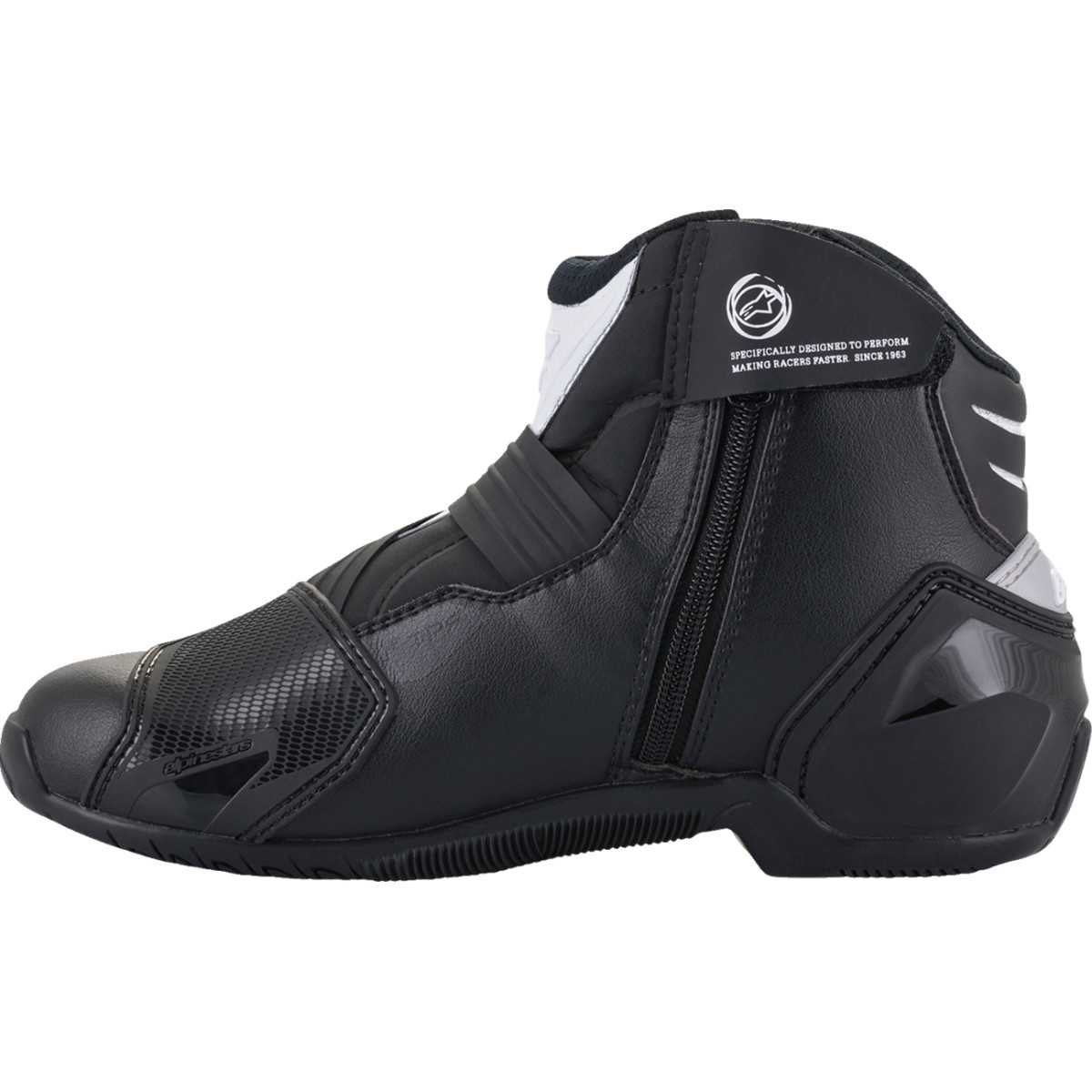 Alpinestars #2224521-12-40 - SMX-1 R v2 Boots - Black/White - US 6.5 / EU 40