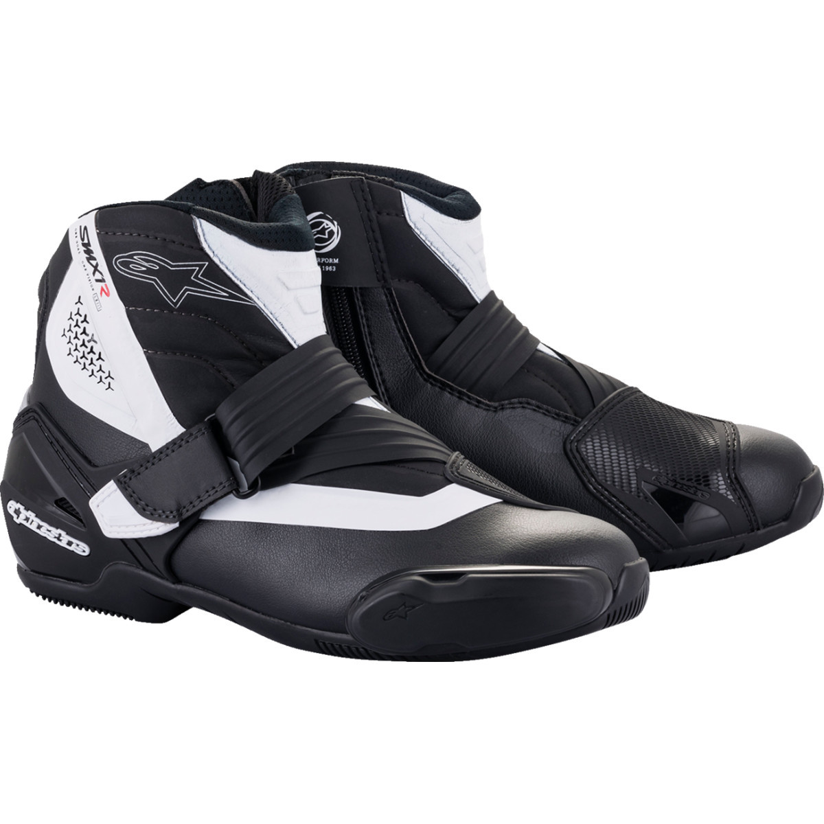Alpinestars #2224521-12-45 - SMX-1 R v2 Boots - Black/White - US 10.5 / EU 45