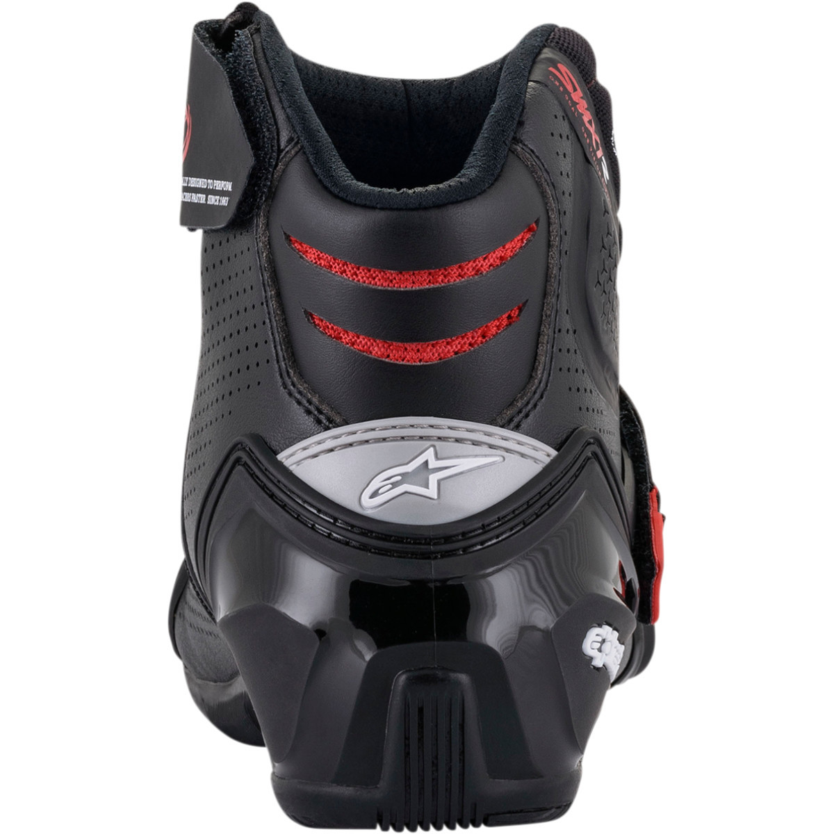 Alpinestars #2224021-13-46 - SMX1-R V2 Boots - Black/Red - US 11.5 / EU 46