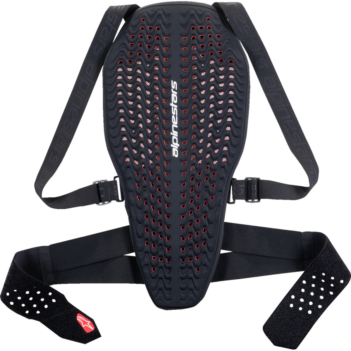 Alpinestars #6504325-123-XL - Nucleon Plasma Back Protector - Black/White/Red - XL
