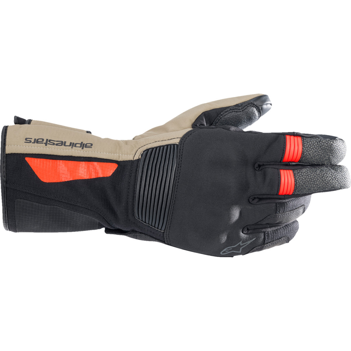 Alpinestars #3526922-1853-XL - Denali Aerogel Drystar® Gloves - Black/Dark Khaki/Fluo Red - XL