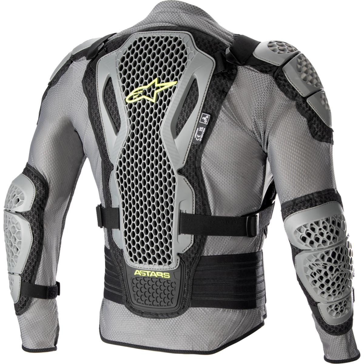 Alpinestars #6506823-915-S - Bionic Action v2 Protection Jacket - Gray/Black/Yellow - Small