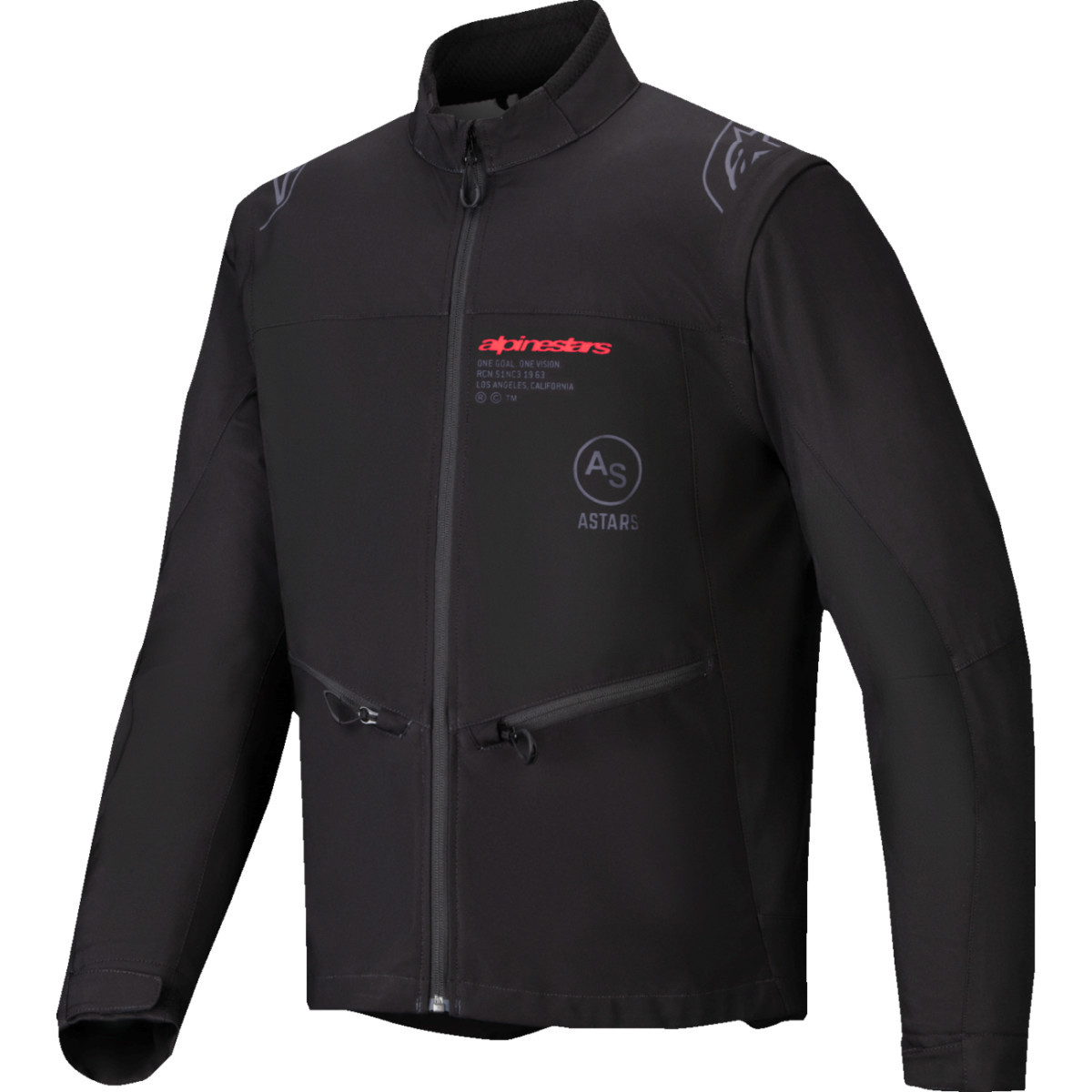 Alpinestars #3700225-10-S - Lite-Dura Softshell Jacket - Black - Small