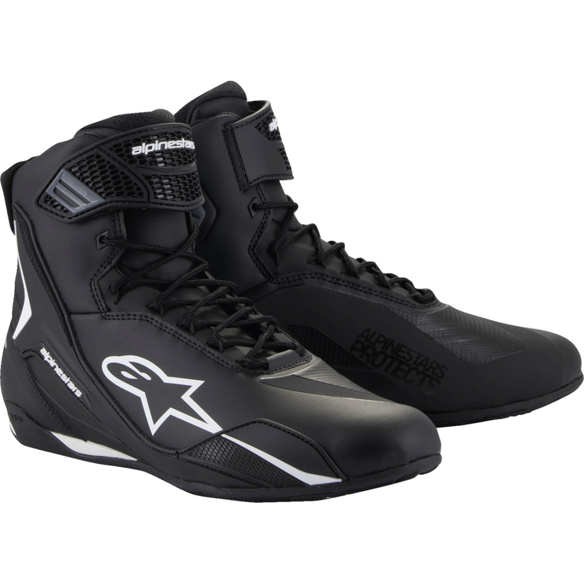 Alpinestars #2510425-12-115 - Faster-4 Shoes - Black/White - US 11.5
