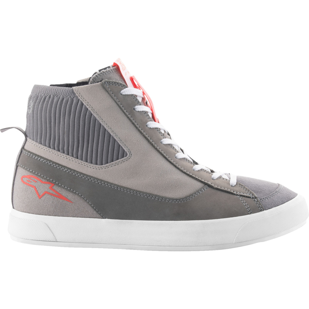 Alpinestars #2540124-9251-105 - Stated Shoes - Gray/Red/White - US 10.5 / EU 43.5