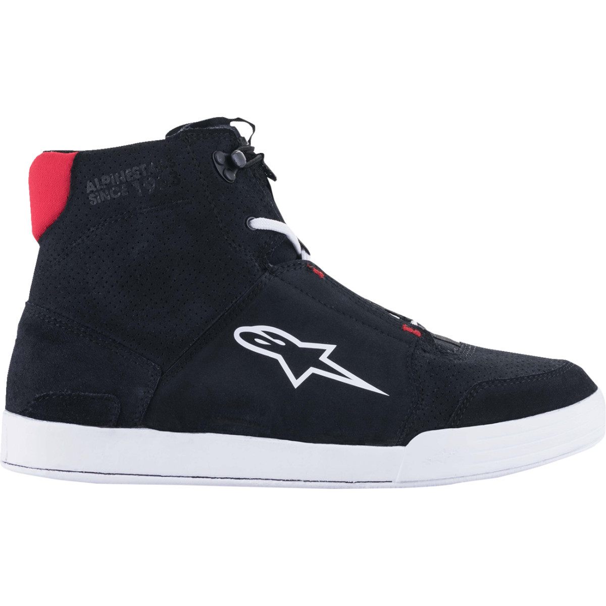 Alpinestars #2512322130412 - Chrome Shoes - Black/White/Red - US 12 / EU 45.5