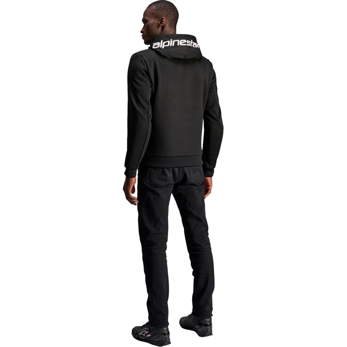 Alpinestars #4200325-12-S - Chrome v2 Sport Hoodie - Black/White - Small