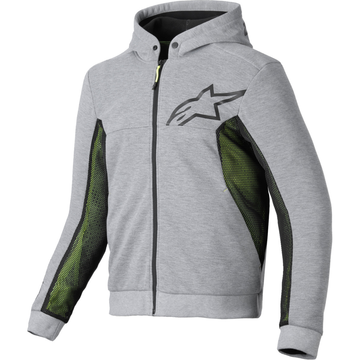 Alpinestars #4200425-9196-M - Chrome Air Sport Hoodie - Heather Gray/Black - Medium