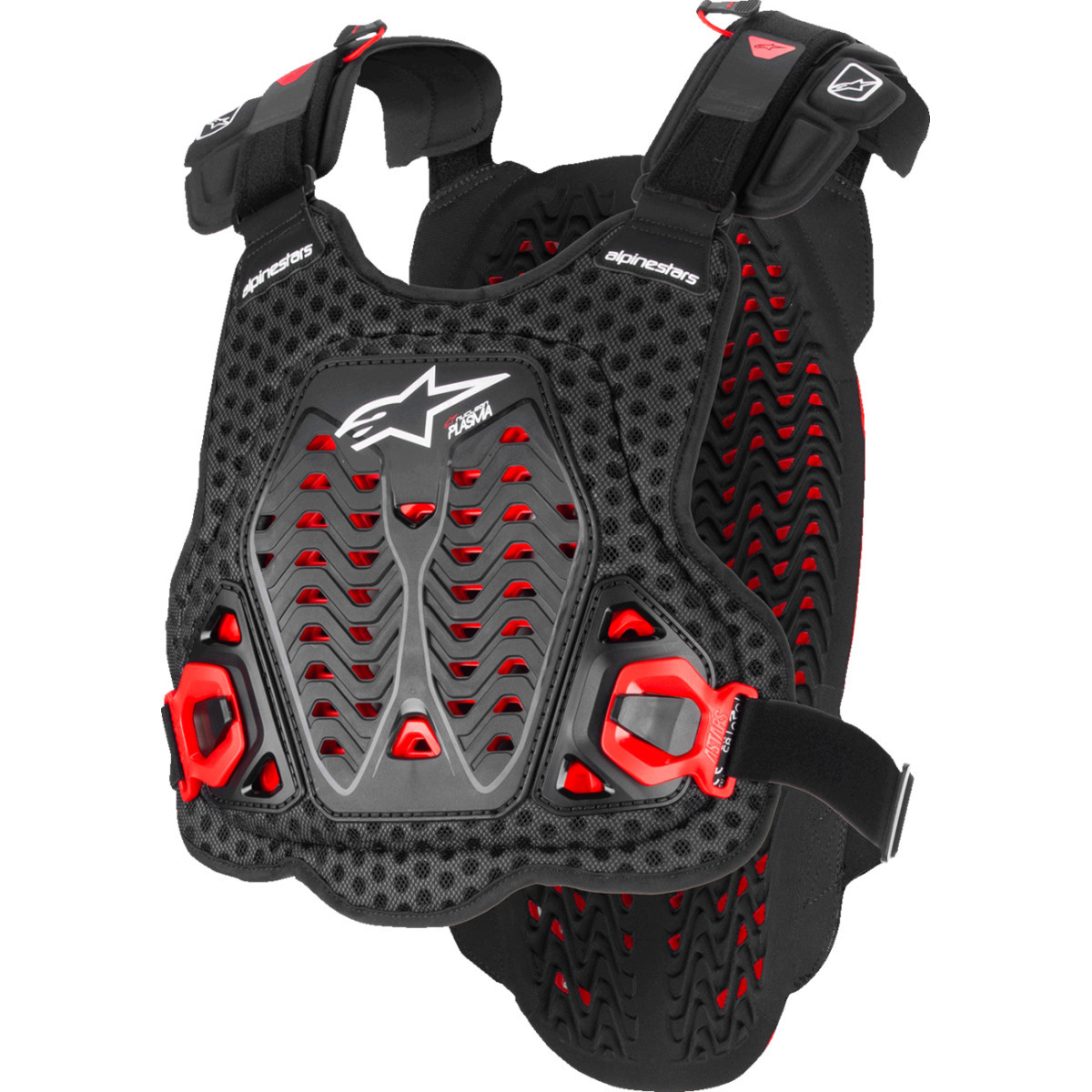Alpinestars #6700825-132-XL/2X - A-5 Plasma Chest Protector - Black/Red/White - XL/2XL