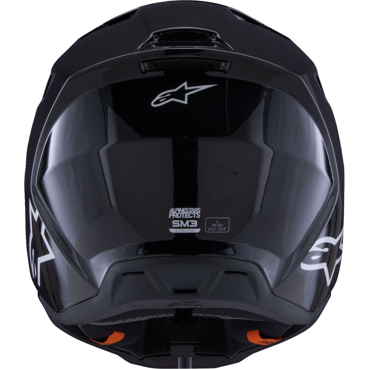 Alpinestars #8300326-1180-XXL - SM3 Helmet - Solid - Gloss Black - 2XL