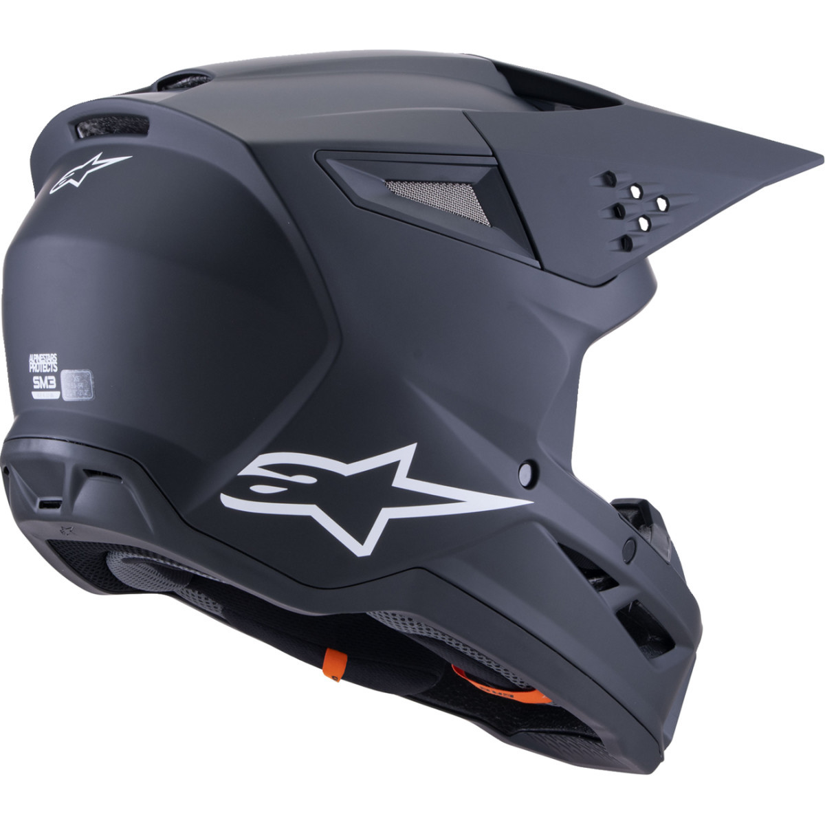 Alpinestars #8300326-110-XL - SM3 Helmet - Solid - Matte Black - XL