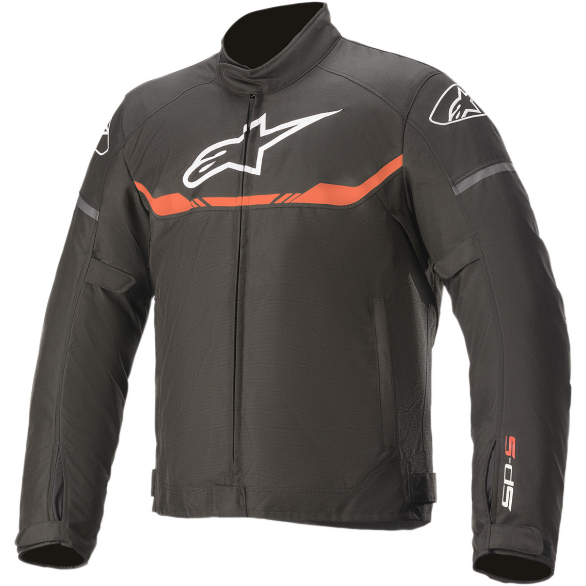 Alpinestars #3200120-1030-XL - T-SP S Waterproof Jacket - Black/Red Fluo - XL