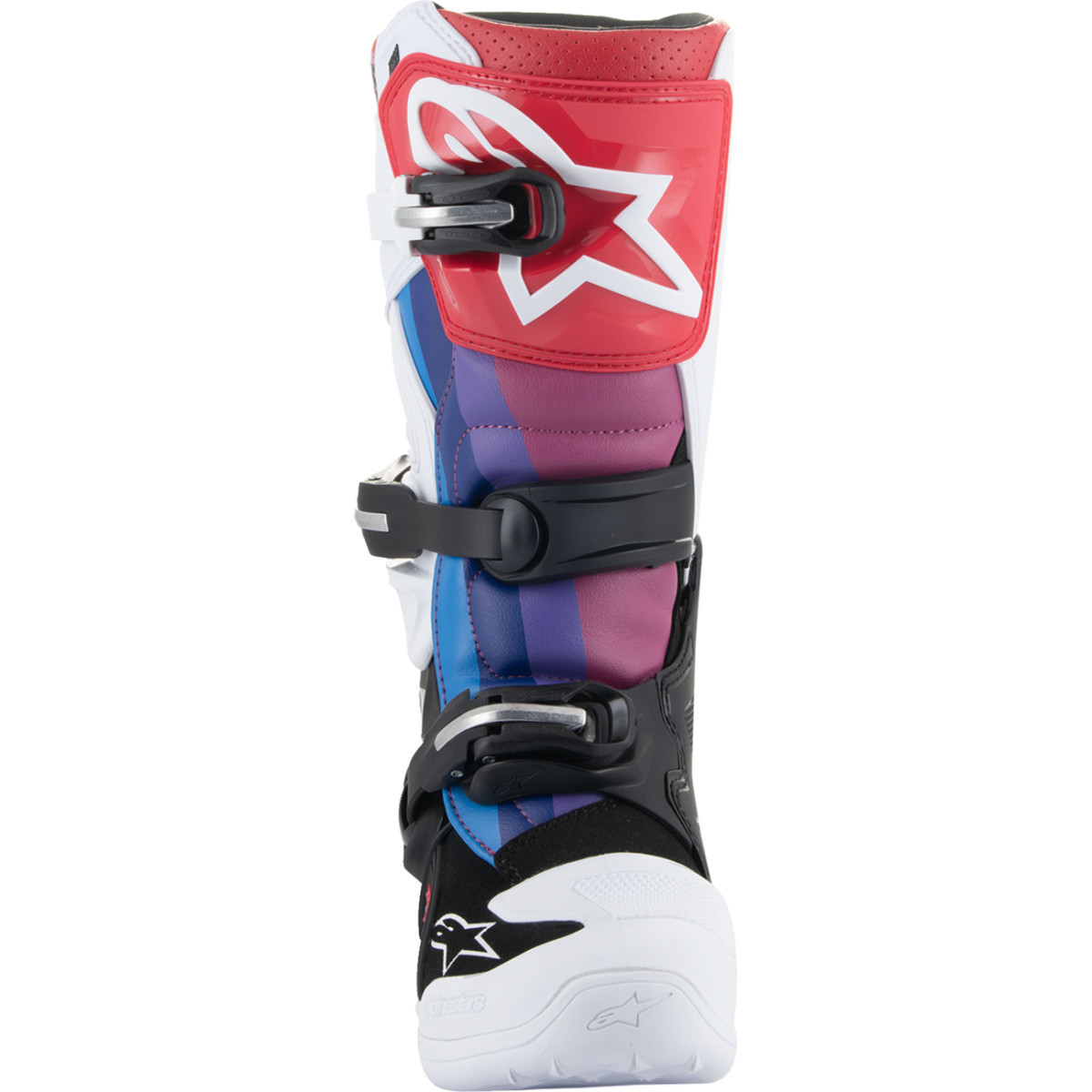 Alpinestars #2015017-289-2 - Youth Tech 7S Boots - White/Black/Rainbow - US 2 / EU 34