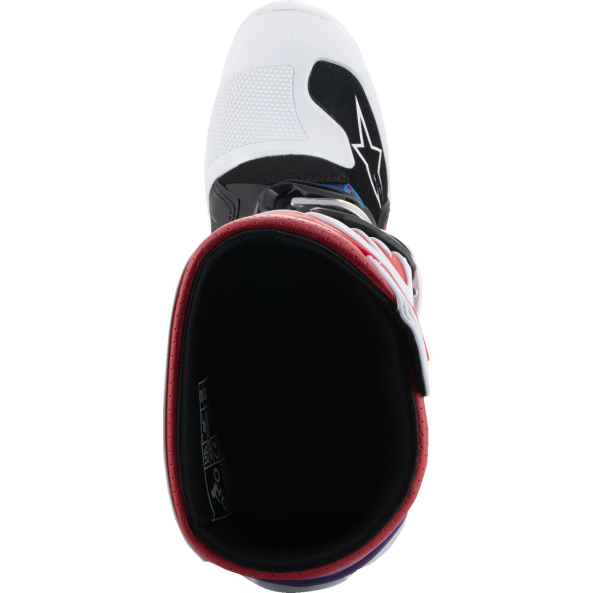 Alpinestars #2015017-289-3 - Youth Tech 7S Boots - White/Black/Rainbow - US 3 / EU 35.5