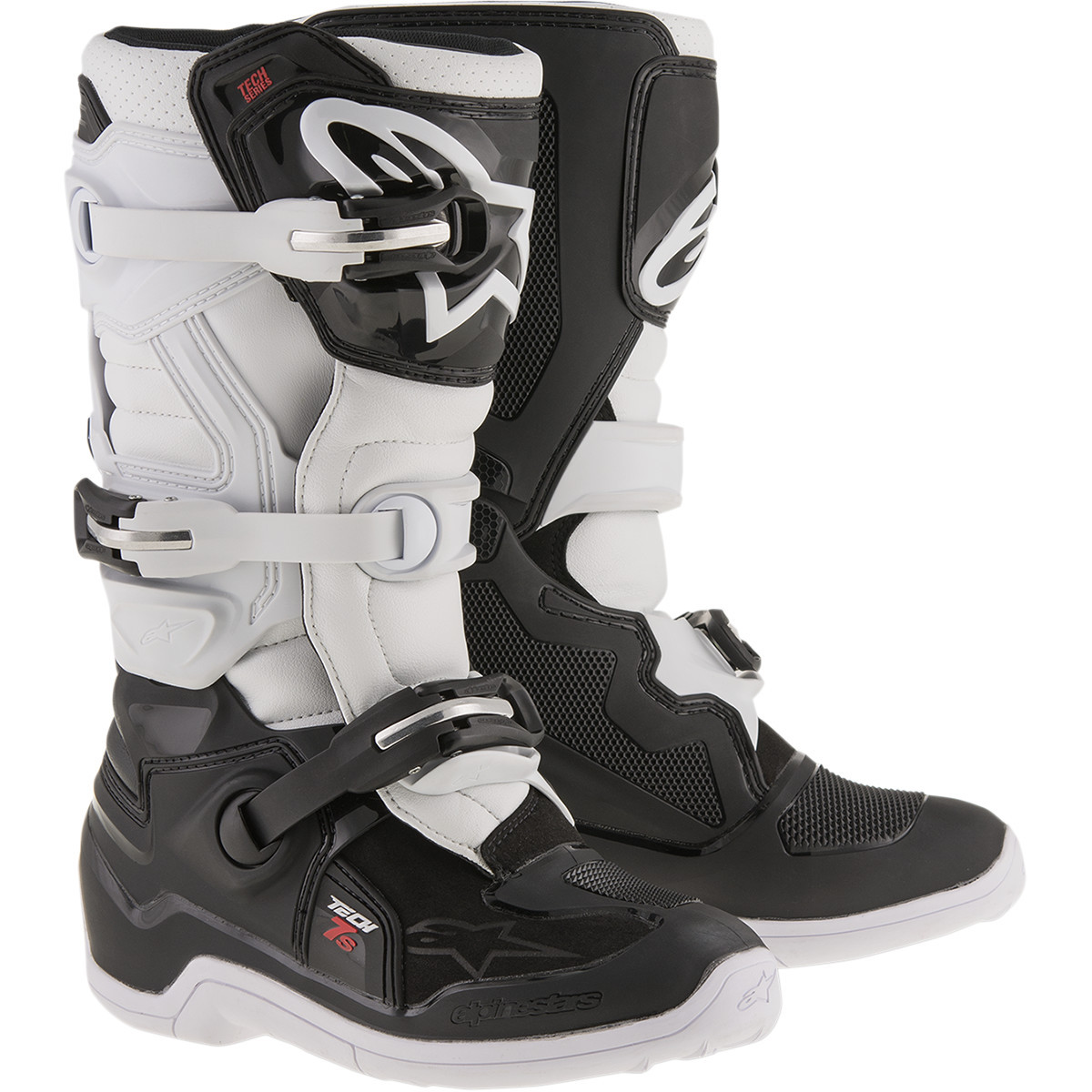 Alpinestars #2015017-12-3 - Youth Tech 7S Boots - Black/White - US 3 / EU 35.5