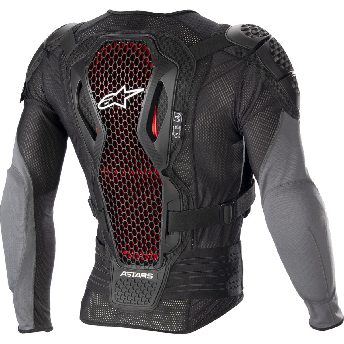 Alpinestars #6506723-1036-S - Bionic Plus v2 Protection Jacket - Black/Anthracite/Red - Small