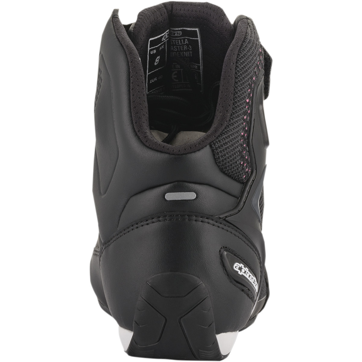 Alpinestars #251052014398 - Stella Faster-3 Rideknit Shoes - Black/Yellow/Pink - US 8 / EU 40