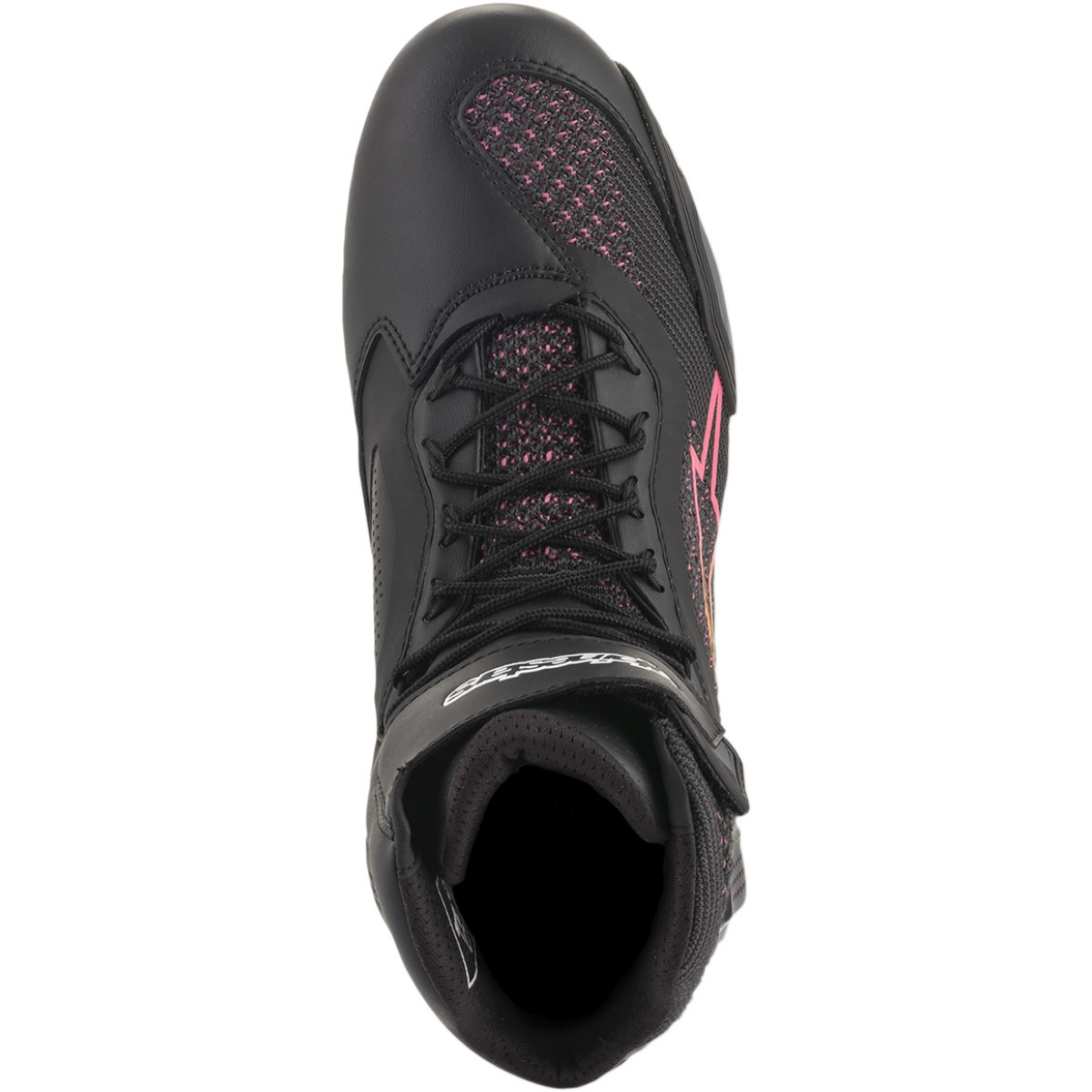 Alpinestars #251052014399 - Stella Faster-3 Rideknit Shoes - Black/Yellow/Pink - US 9 / EU 41