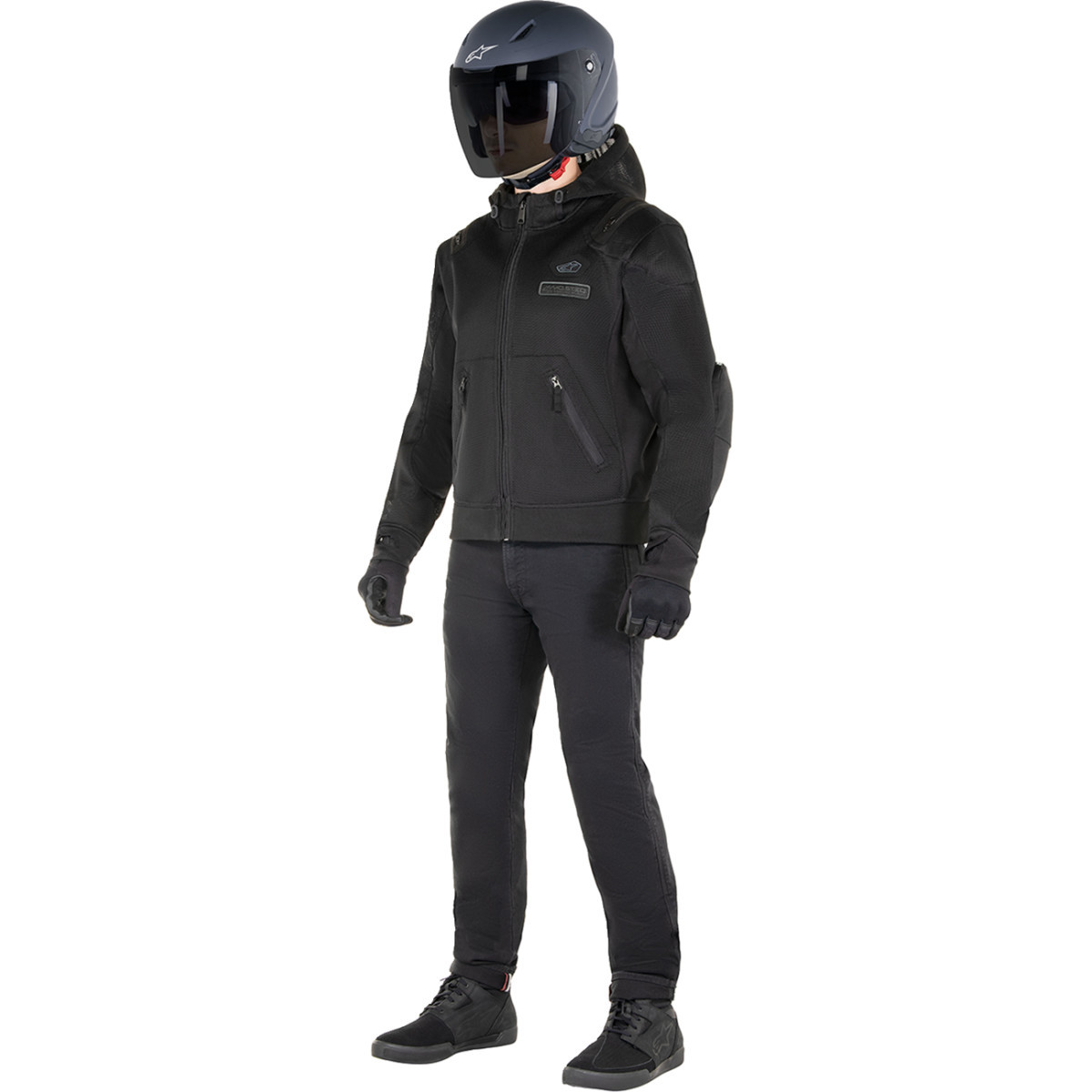 Alpinestars #4202524-1100-3X - Moflow Air Tech Hoodie - Black - 3XL