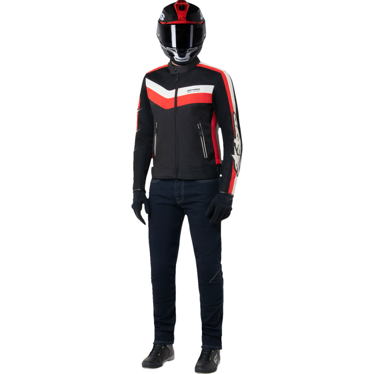 Alpinestars #3301725-1486-M - T-Dyno Air Jacket - Black/Bright Red - Medium
