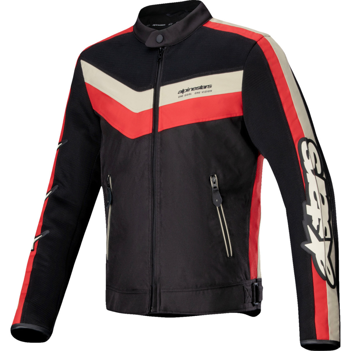 Alpinestars #3301725-1486-L - T-Dyno Air Jacket - Black/Bright Red - Large