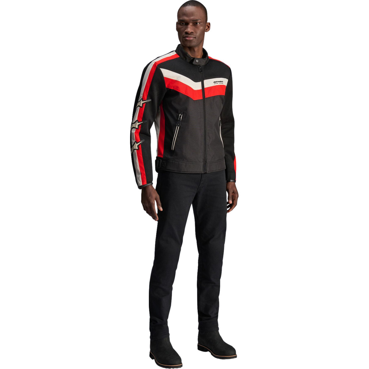 Alpinestars #3301725-1486-L - T-Dyno Air Jacket - Black/Bright Red - Large
