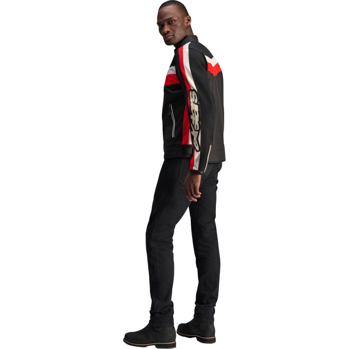 Alpinestars #3301725-1486-L - T-Dyno Air Jacket - Black/Bright Red - Large