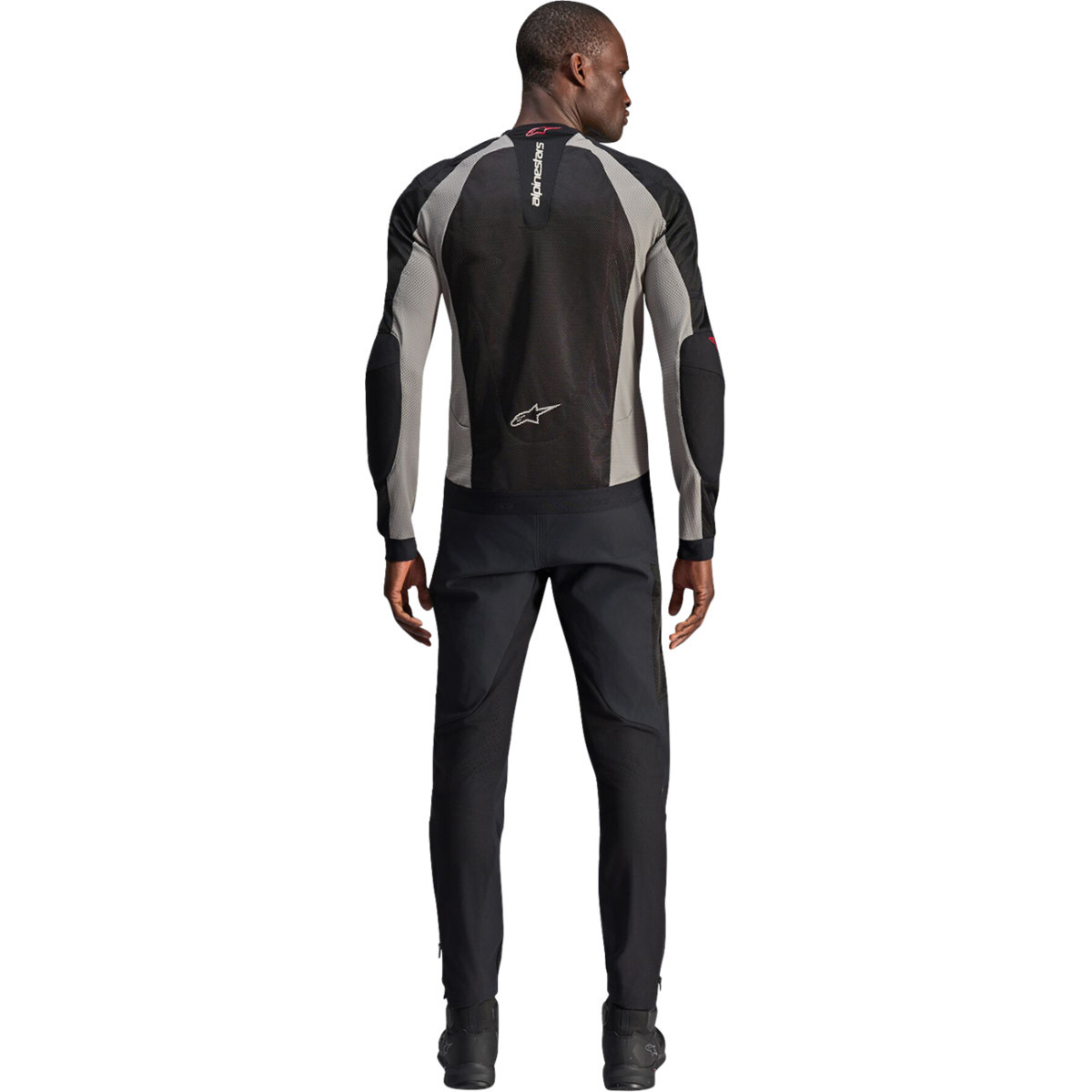 Alpinestars #3301225-1087-3XL - Troop-Air Jacket - Black/Ash Gray/Bright Red - 3XL