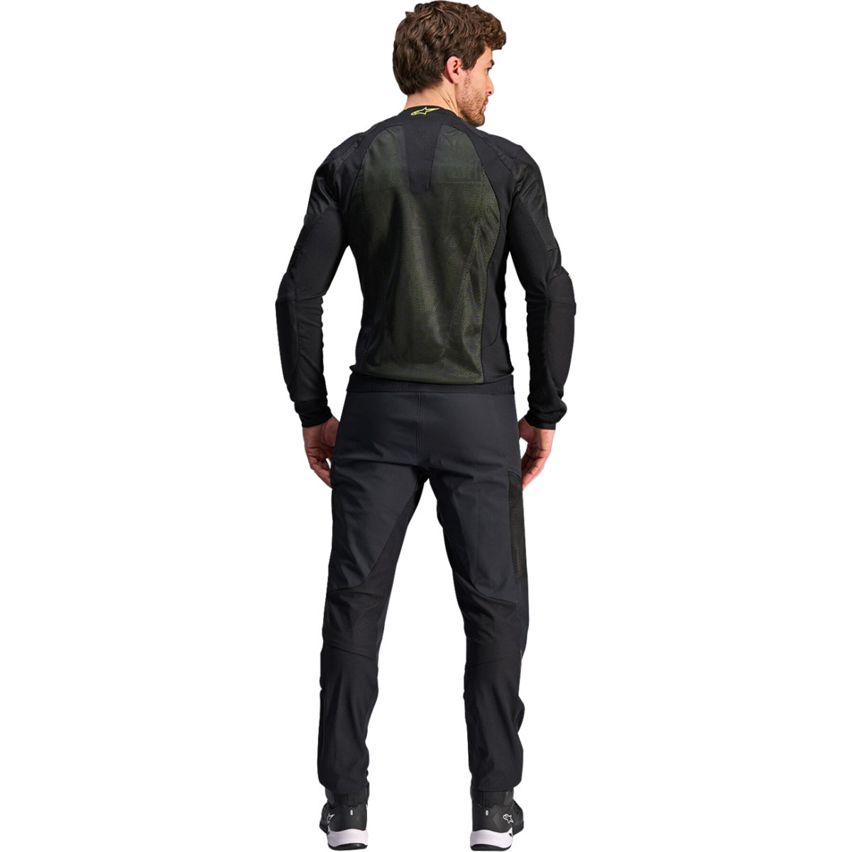 Alpinestars #3301225-168-XL - Troop-Air Jacket - Black/Fluo Yellow - XL