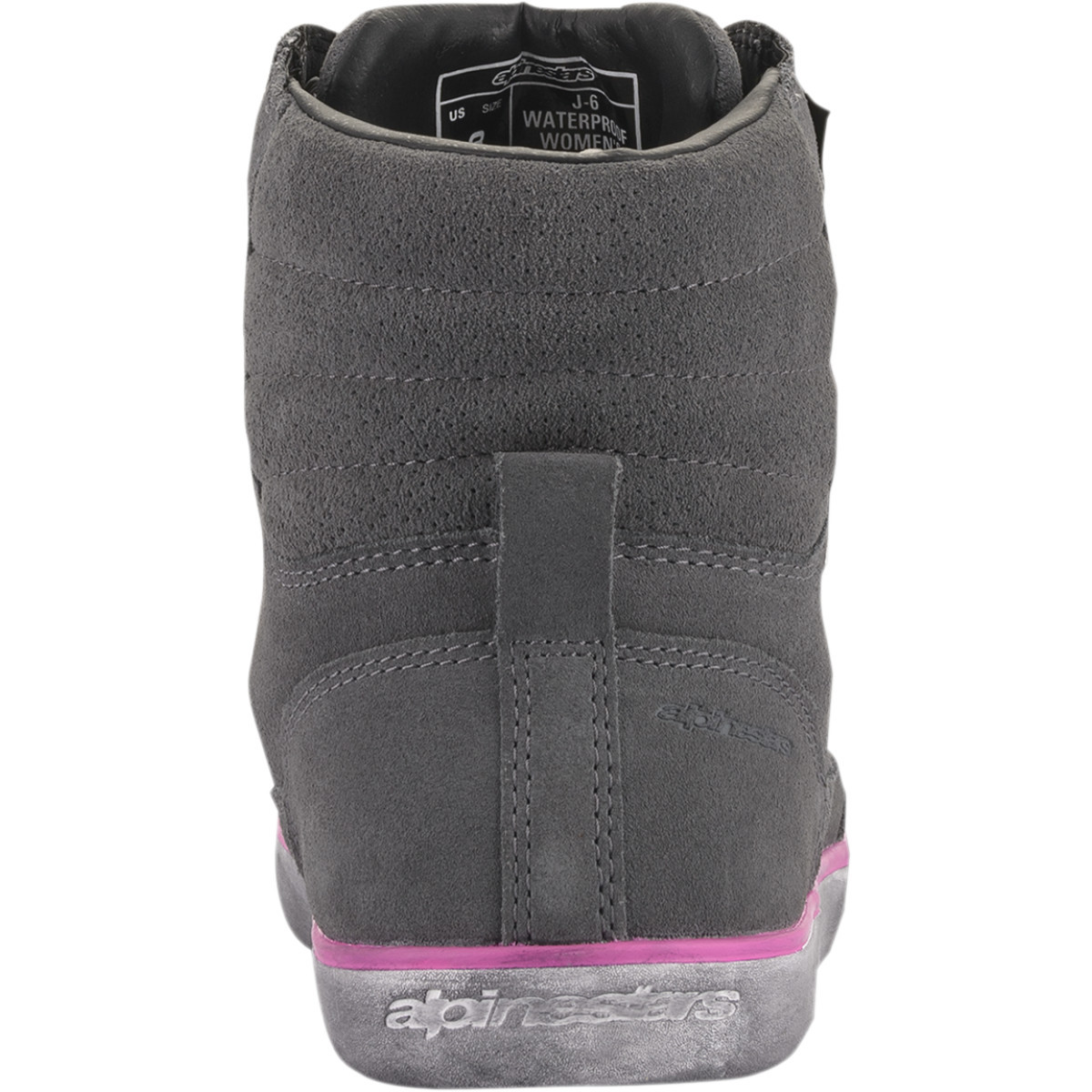 Alpinestars #254222090955 - J-6 Waterproof Women's Shoes - Gray/Pink - US 5