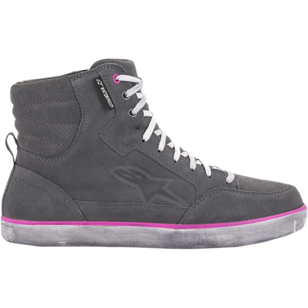 Alpinestars #2542220909511 - J-6 Waterproof Women's Shoes - Gray/Pink - US 11