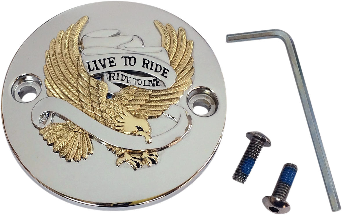 Drag Specialties Points Cover - Chrome/Gold/Black - M8