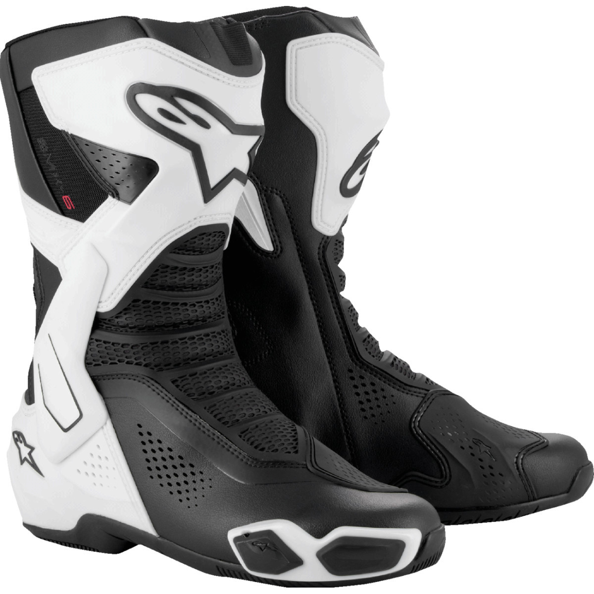 Alpinestars #2223225-21-41 - SMX-6 V3 Vented Boots - Black/White - US 7.5/EU 41