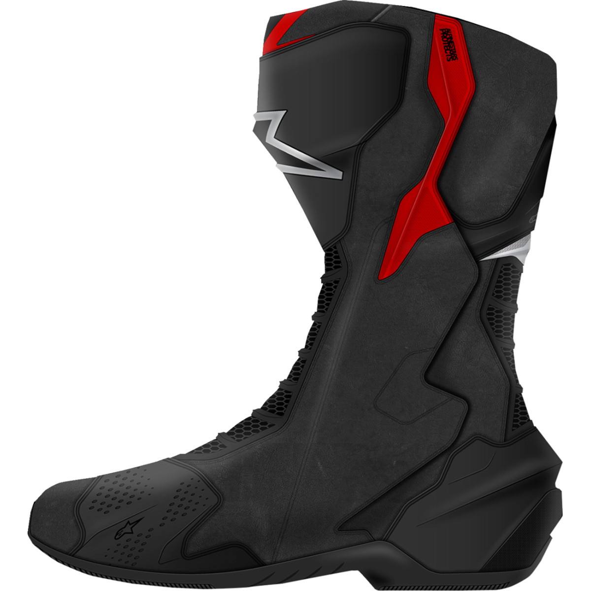 Alpinestars #2223025-199-44 - SMX-6 V3 Boots - Black/Silver/Red - US 9.5/EU 44