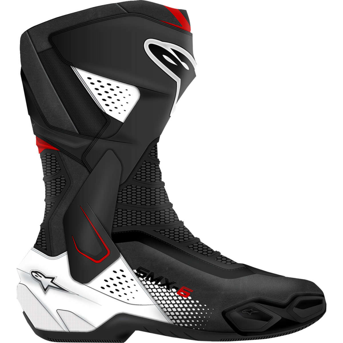 Alpinestars #2223025-1406-40 - SMX-6 V3 Boots - Black/White/Red Graphic - US 6.5/EU 40