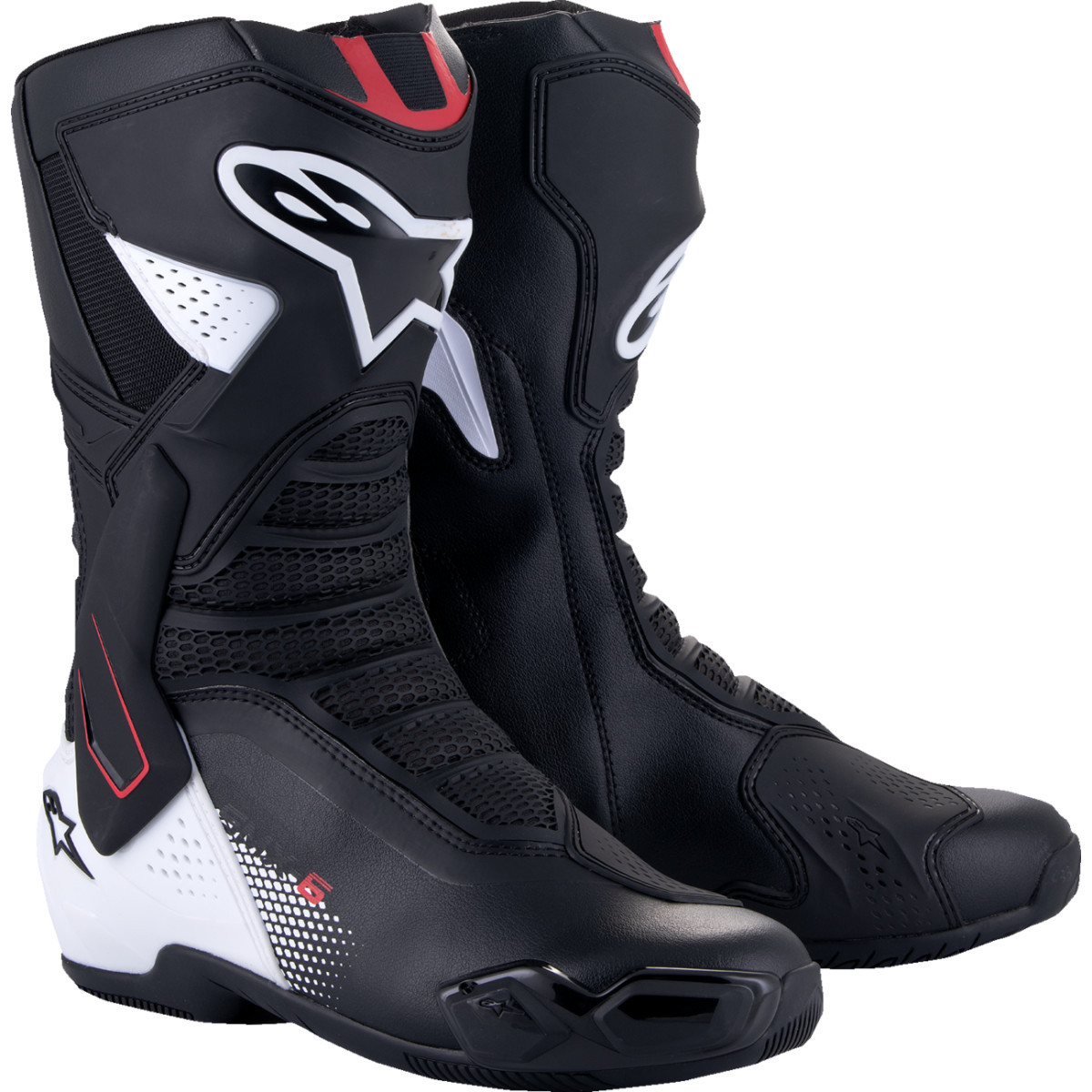 Alpinestars #2223025-1406-45 - SMX-6 V3 Boots - Black/White/Red Graphic - US 10.5/EU 45