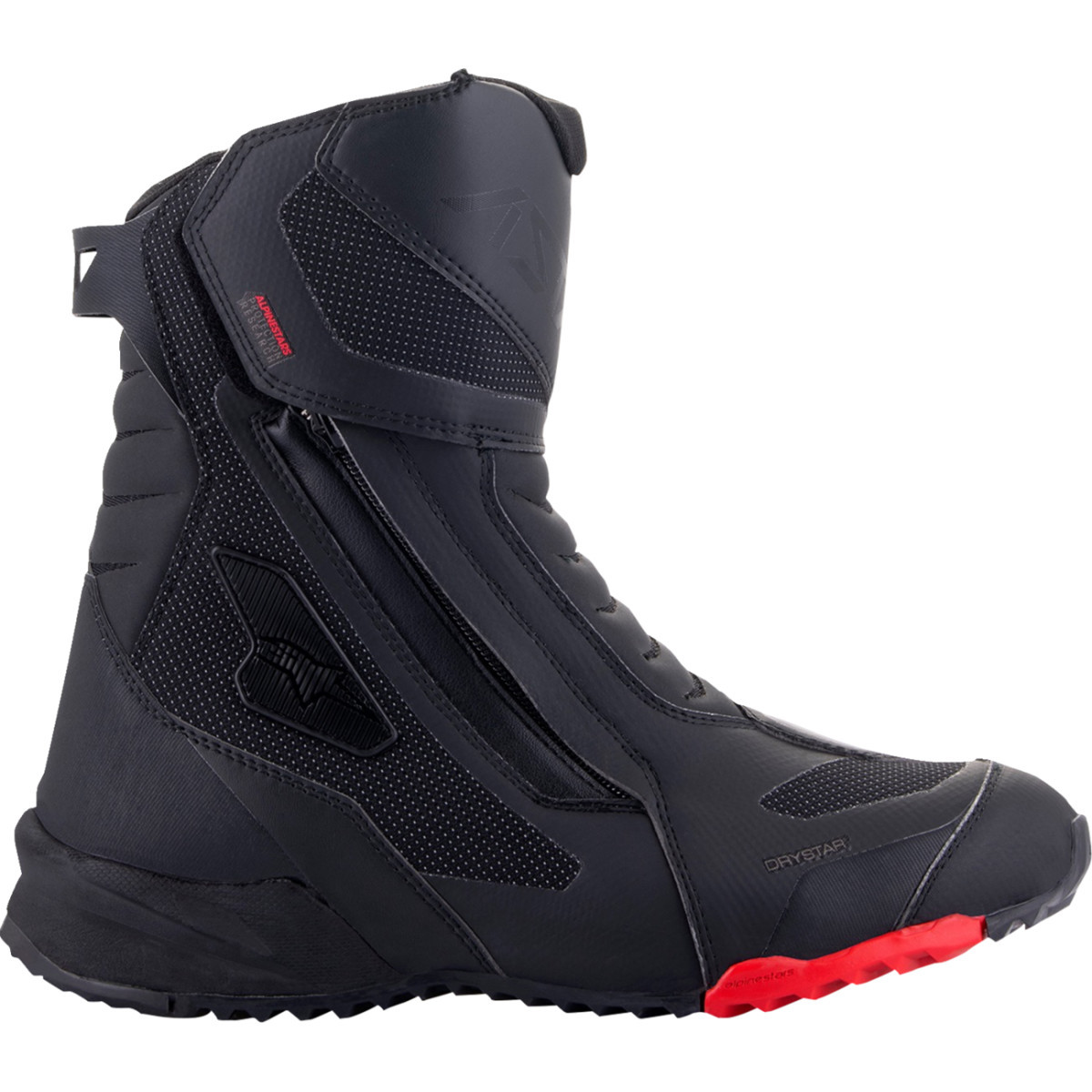 Alpinestars #2443023-13-42 - RT-7 Drystar® Boots - Black/Red - US 8 / EU 42