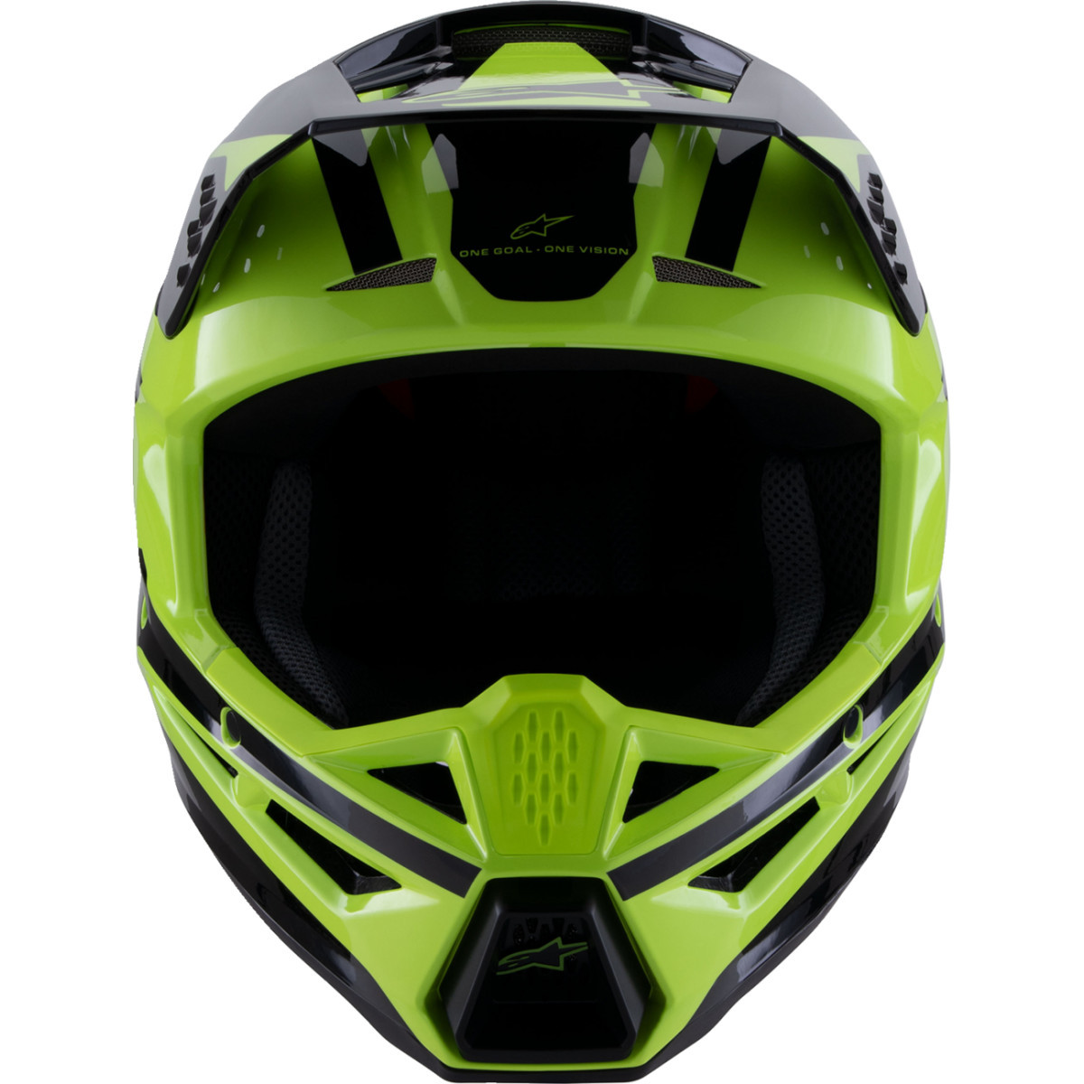 Alpinestars #8301026-5011-XL - SM3 Helmet - Heat - Gloss Yellow Fluo/Black - XL