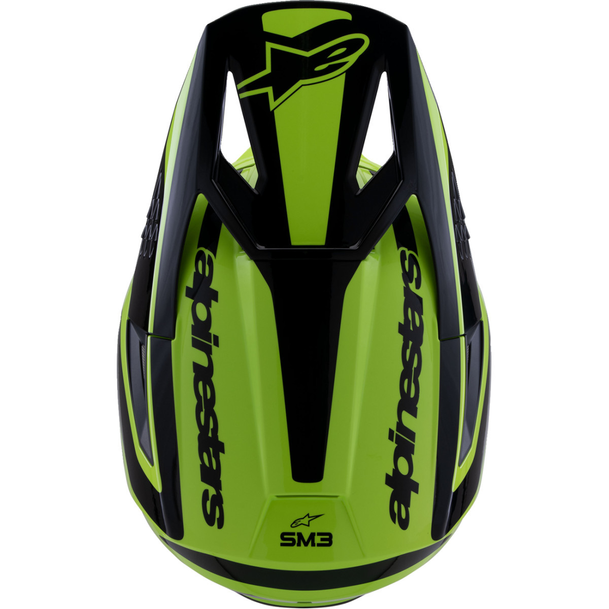 Alpinestars #8301026-5011-XL - SM3 Helmet - Heat - Gloss Yellow Fluo/Black - XL