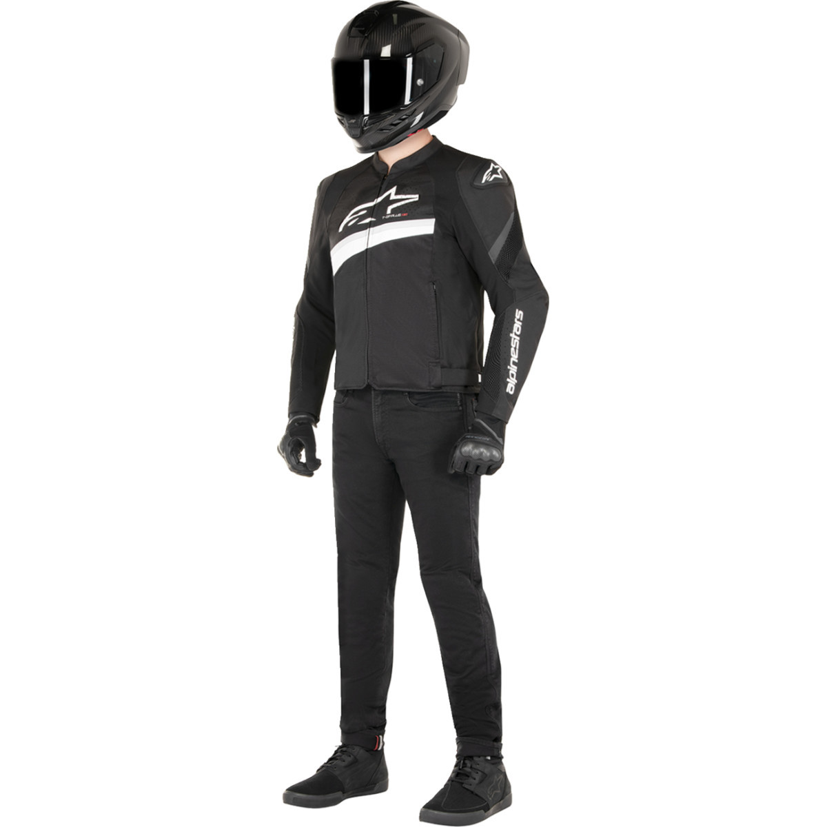 Alpinestars #3300624-12-3X - T-GP Plus R v4 Airflow Jacket - Black/White - 3XL
