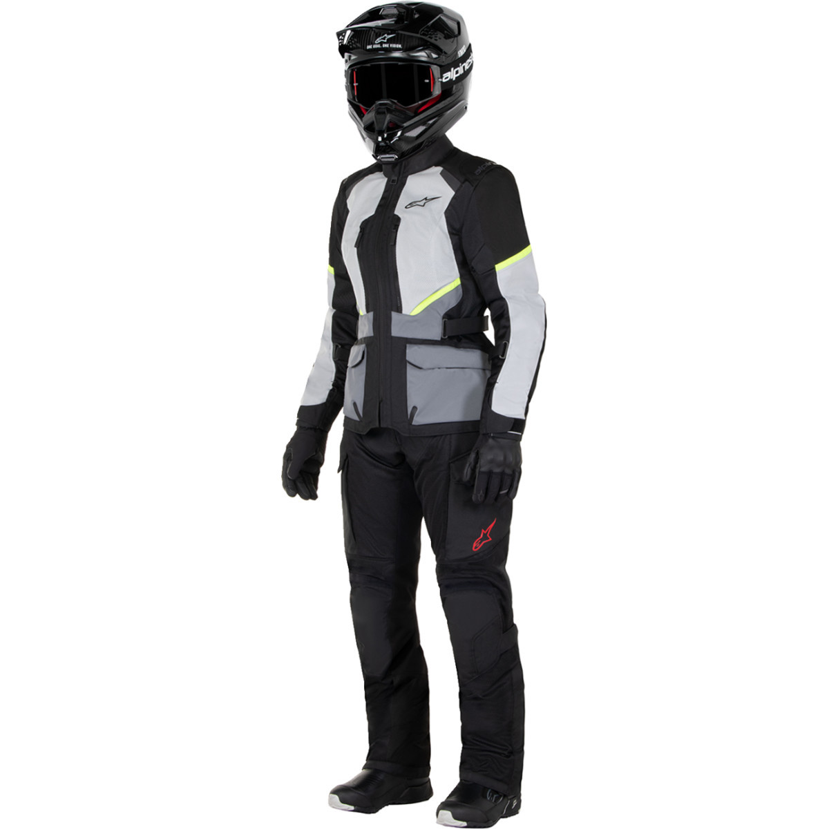 Alpinestars #3210224-9191-L - Stella Andes Air Drystar® Jacket - Ice Gray/Dark Gray/Black - Large