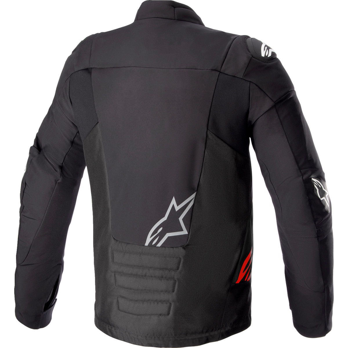 Alpinestars #3206523-1993-M - SMX Waterproof Jacket - Black/Dark Gray/Bright Red - Medium